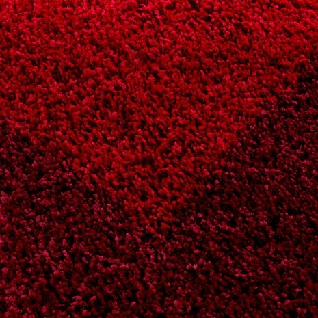 Rood hoogpolig vloerkleed Gold Shaggy  