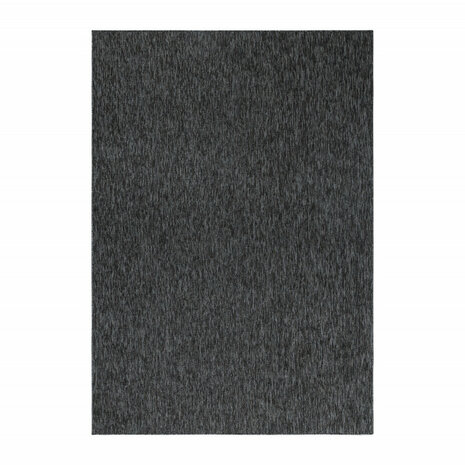 Kortpolig antraciet vloerkleed of karpet Verdi
