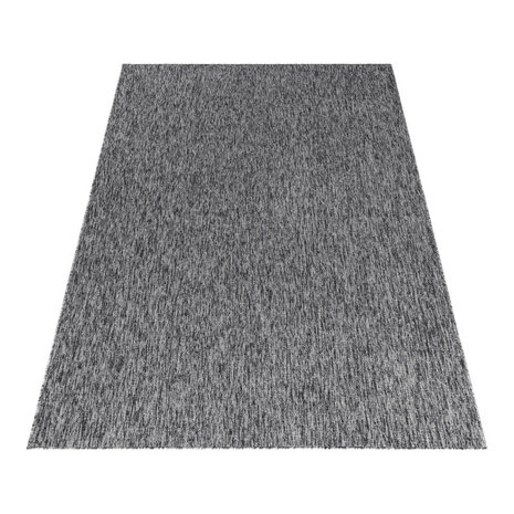 Kortpolig grijs vloerkleed of karpet Verdi