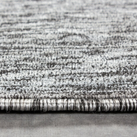 Kortpolig grijs vloerkleed of karpet Verdi