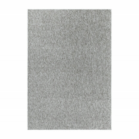 Kortpolig licht grijs vloerkleed of karpet Verdi