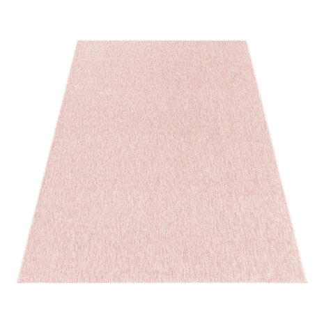 Kortpolig rose vloerkleed of karpet Verdi