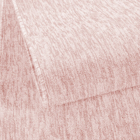 Kortpolig rose vloerkleed of karpet Verdi