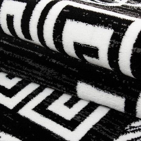 Modern vloerkleed Regent kleur zwart 6620