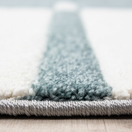 Blauw vloerkleed of karpet Mabel 