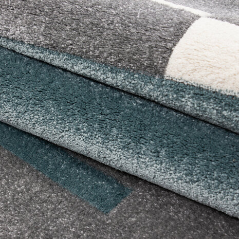 Blauw vloerkleed of karpet Mabel 