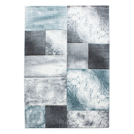 Blauw vloerkleed of karpet Mabel 