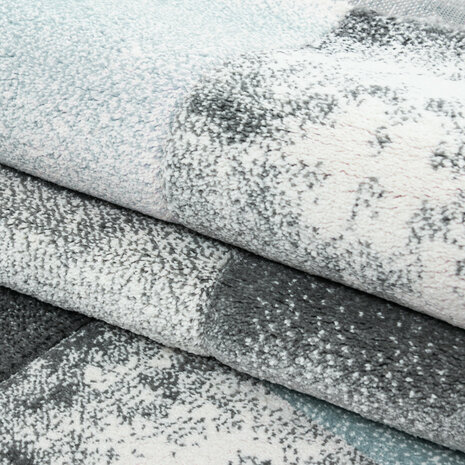 Blauw vloerkleed of karpet Mabel 