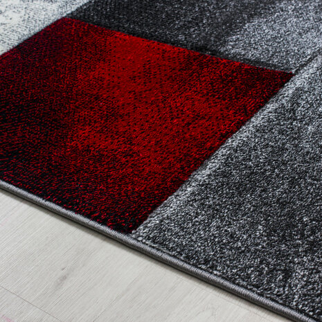 Rood vloerkleed of karpet Mabel 