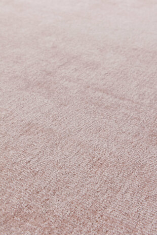 Viscose vloerkleed Current Ligne Pure kleur roze