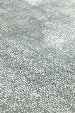 Viscose vloerkleed Current Ligne Pure kleur mint