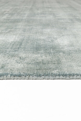 Viscose vloerkleed Current Ligne Pure kleur mint