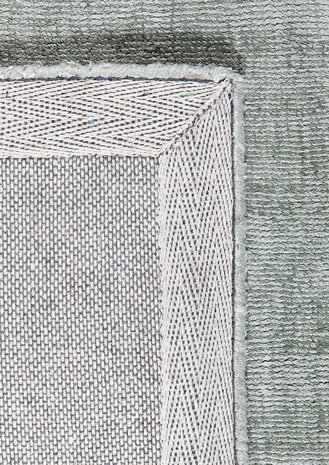 Viscose vloerkleed Current Ligne Pure kleur mint