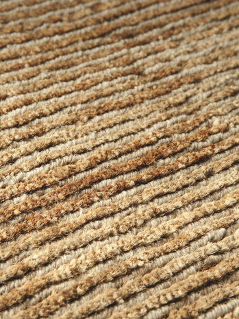 Handgeknoopt vloerkleed Dune Ligne Pure kleur zand