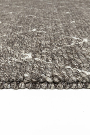 Handgeweven vloerkleed Framework Ligne Pure kleur beige