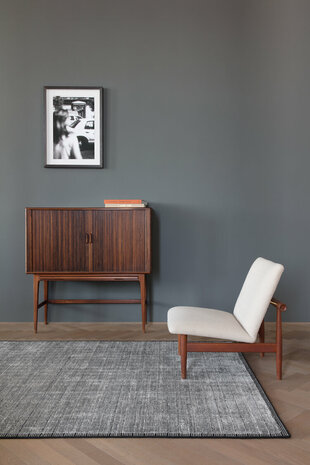 Modern wollen vloerkleed Mesch Ligne Pure kleur grijs