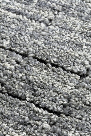 Modern wollen vloerkleed Mesch Ligne Pure kleur grijs