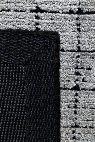 Modern wollen vloerkleed Mesch Ligne Pure kleur grijs
