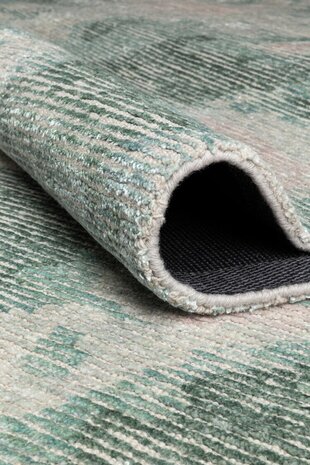 Vintage vloerkleed Erode Ligne Pure kleur groen