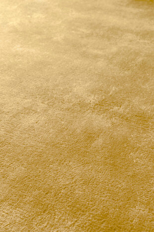 Effen vloerkleed Glow Ligne Pure kleur goud