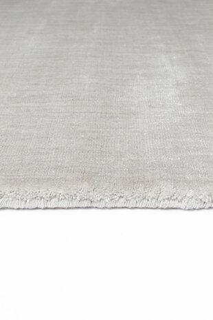 Effen vloerkleed Glow Ligne Pure kleur zilver