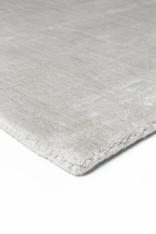Effen vloerkleed Glow Ligne Pure kleur zilver