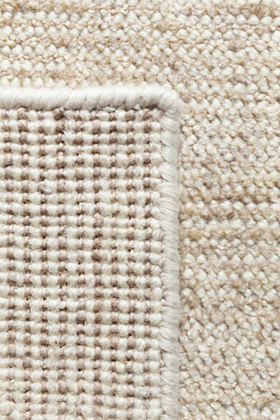 Zuiver wol vloerkleed Oat Ligne Pure kleur zand