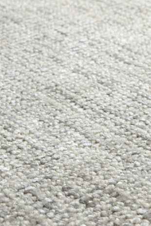 Zuiver wol vloerkleed Oat Ligne Pure kleur grijs