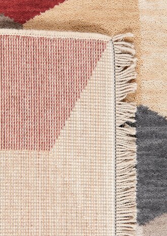 Exclusief wollen  vloerkleed Cube Ligne Pure kleur multicolor