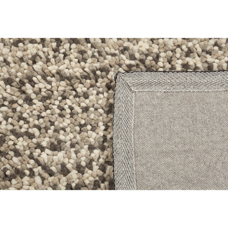 Wollen vloerkleed of karpet Helsinki kleur beige