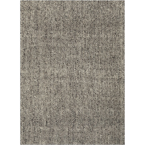 Wollen vloerkleed of karpet Lisbon kleur choco ivoor
