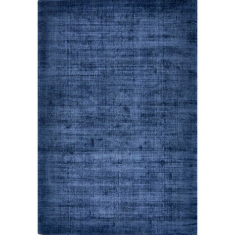 Viscose look vloerkleed DAYTONA kleur blauw