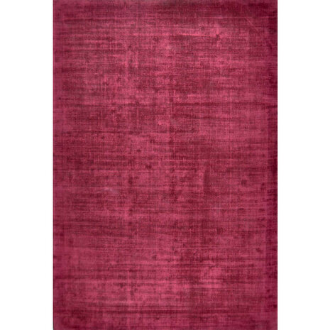 Viscose look vloerkleed DAYTONA kleur rood
