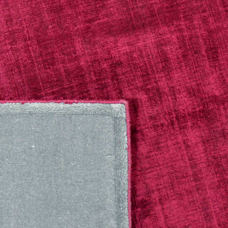Viscose look vloerkleed DAYTONA kleur rood