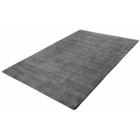 Viscose look vloerkleed DAYTONA kleur zilver