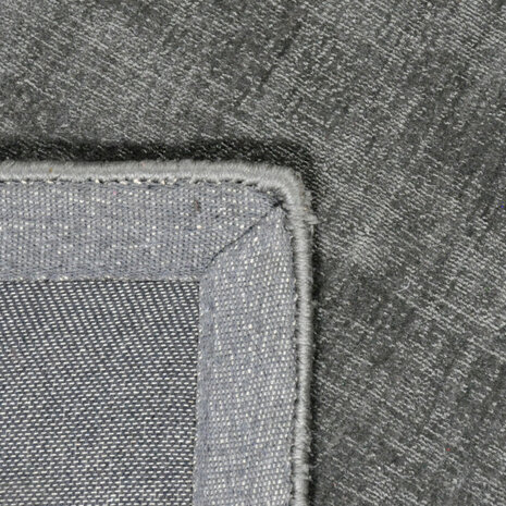Viscose look vloerkleed DAYTONA kleur zilver