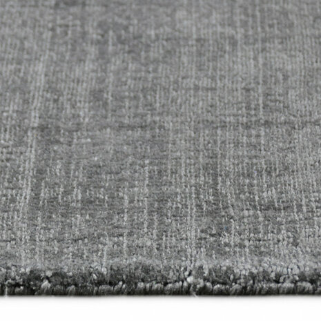 Viscose look vloerkleed DAYTONA kleur zilver