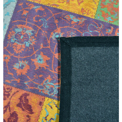 Katoenen Patchwork vloerkleed DALYAN kleur multi