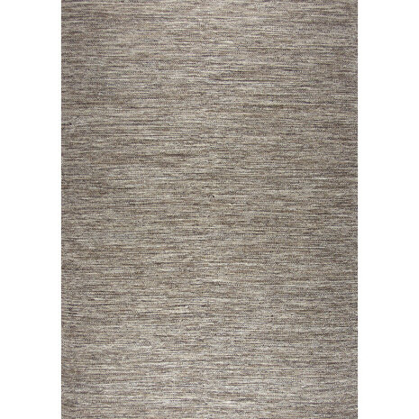 Katoenen uni vloerkleed LIMA kleur bruin