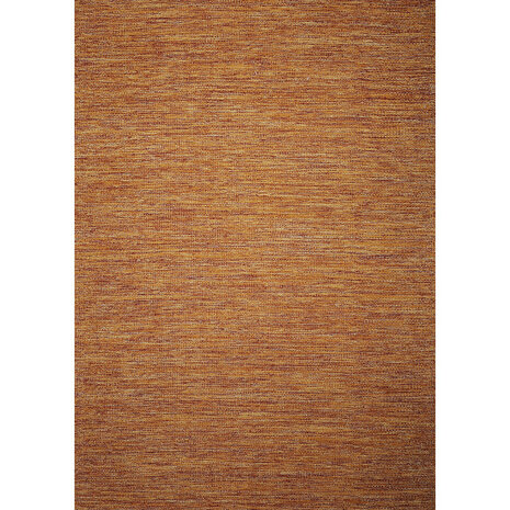 Katoenen uni vloerkleed LIMA kleur oranje
