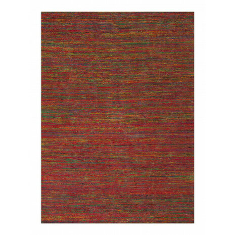 Silk vloerkleed MILAN kleur groen rood