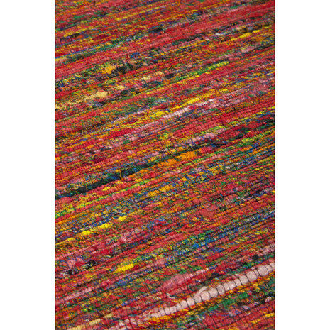 Silk vloerkleed MILAN kleur groen rood