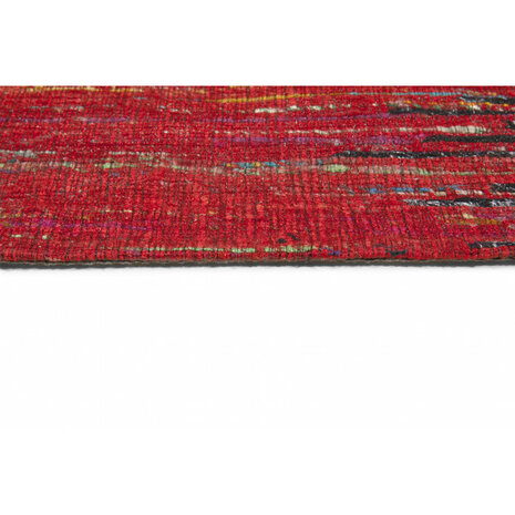 Silk vloerkleed MILAN kleur zwart rood