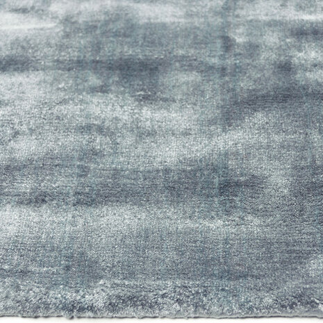 Viscose vloerkleed FLAVIA kleur licht blauw