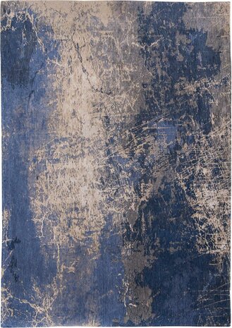 Louis De Poortere vloerkleed, Mad Men Abyss Blue 8629, Cracks design