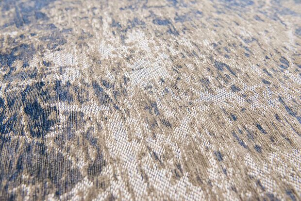 Louis De Poortere vloerkleed, Mad Men Abyss Blue 8629, Cracks design