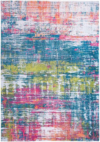 Het Atlantic Streaks Long Island Blue vloerkleed van Louis De Poortere is een kunstzinnig en uniek vloerkleed dat geïnspireerd