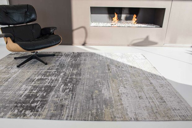 Louis De Poortere vloerkleed, Atlantic Coney Grey 8716, Streaks design