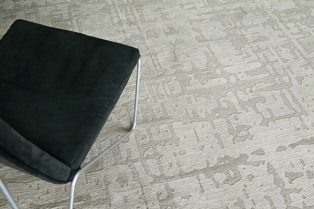 Louis De Poortere vloerkleed, Structures Dry Beige 9197, Baobab design