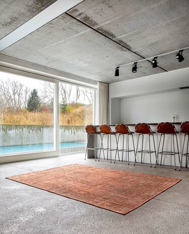 Louis De Poortere vloerkleed, Structures Za Copper 9199, Baobab design